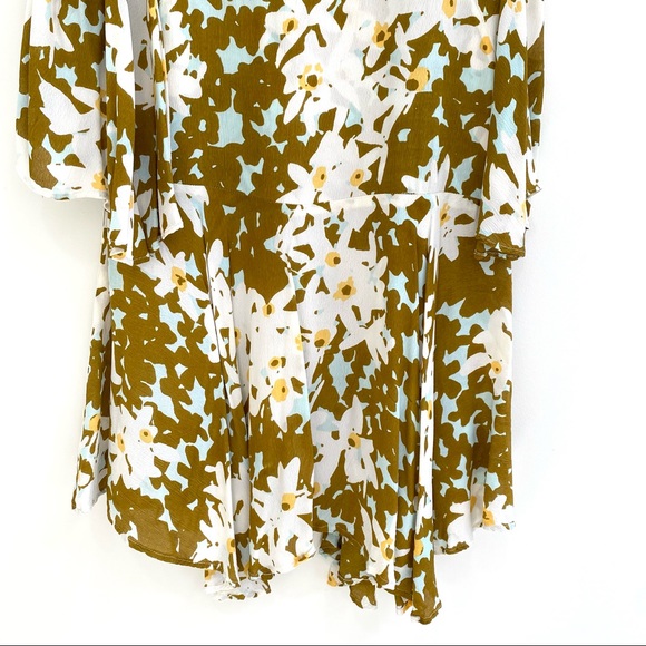 Free People One Lucina boho floral mini Dress size small - Picture 8 of 11